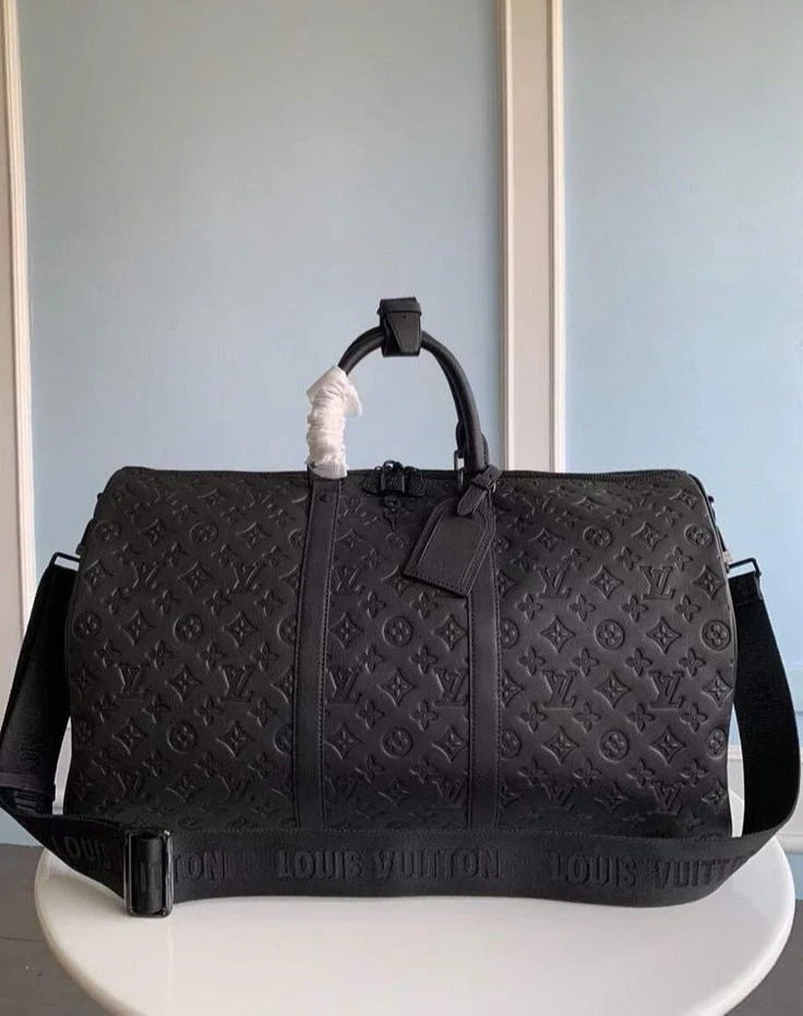 Stylish Designer Inspired Duffle Travel Bag With Box
