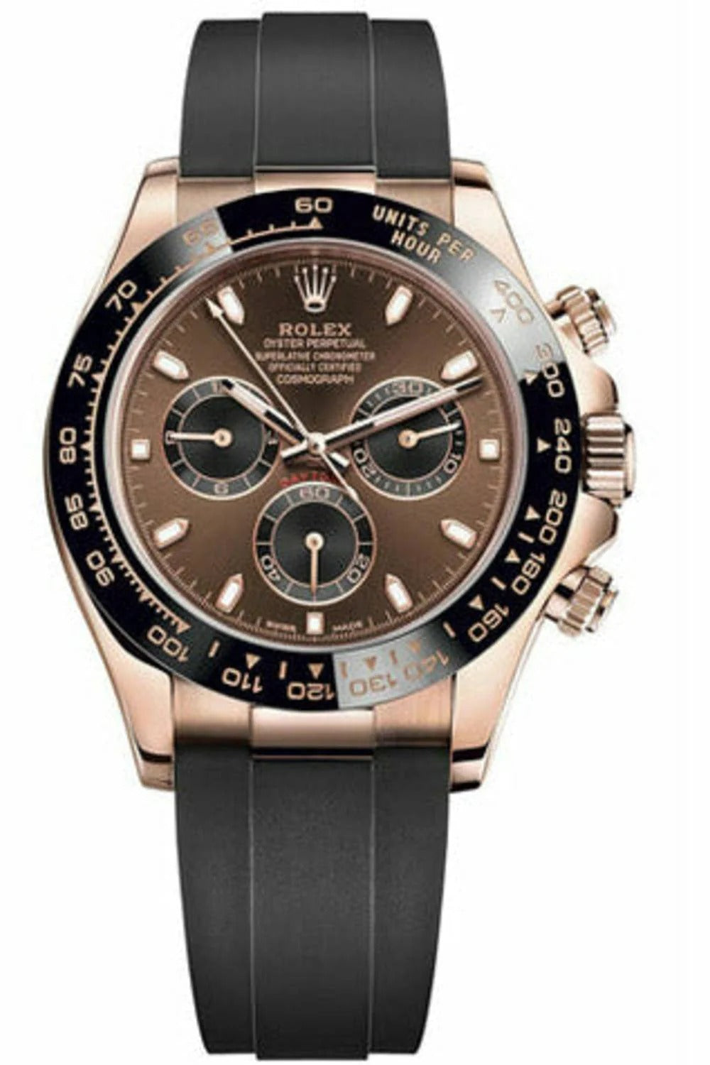 Rolex Cosmograph Daytona Chronograph Watch with 18k Everose Gold Finish