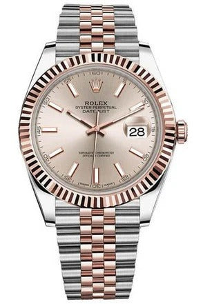 Rolex Datejust 41 Fluted Bezel Men's Stainless Steel Wrist Watch