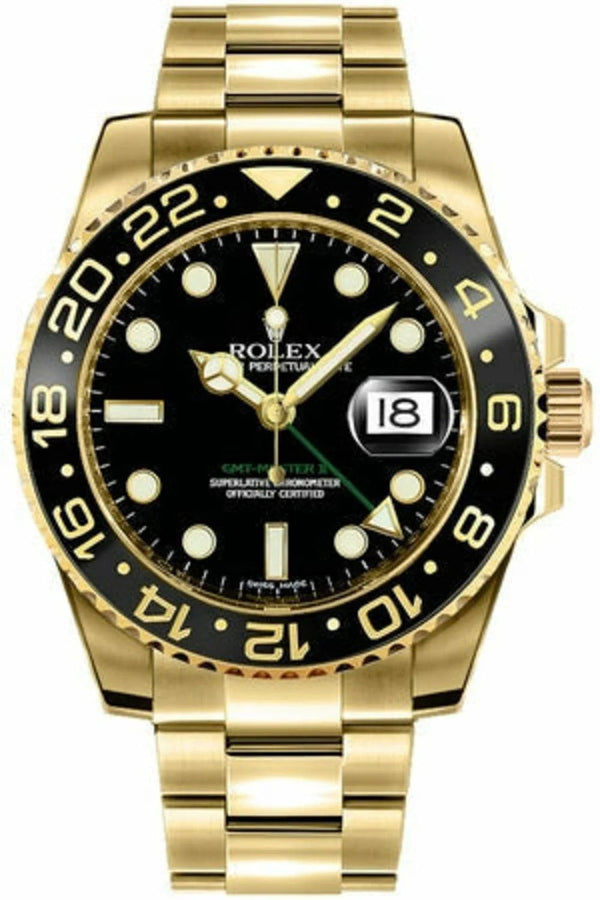 Rolex GMT-Master II Gold Tone Luxury Watch For Men