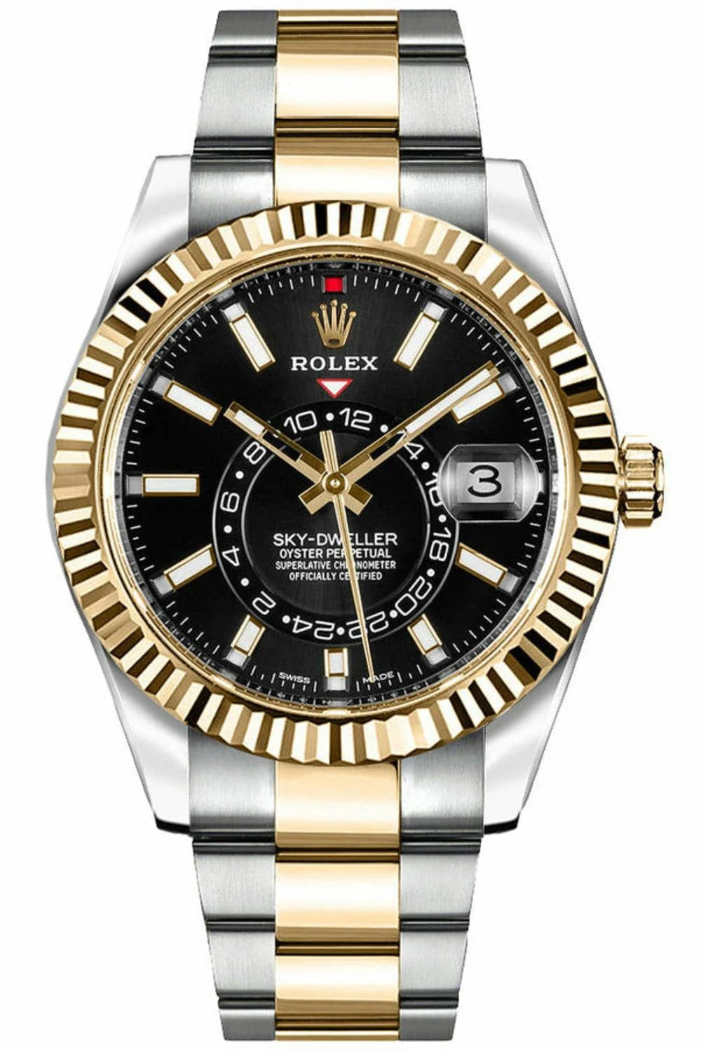 Rolex Sky-Dweller 18kt Yellow Gold 42mm Luxury Wristwatch Timepiece