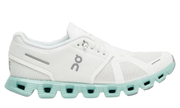 On Running Cloud 5 Women's Lightweight Breathable White Trainers