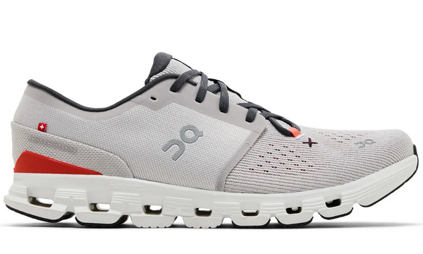 On Cloud X 4 Silver Flame Lightweight Agile Training Running Shoes