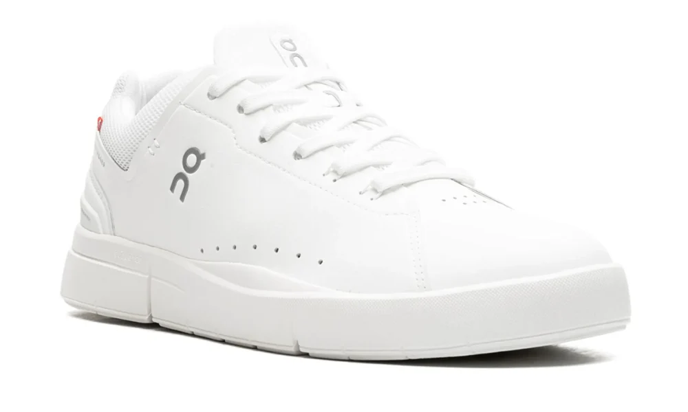 On Running The Roger Advantage 2 White Undyed Tennis Inspired Sneakers