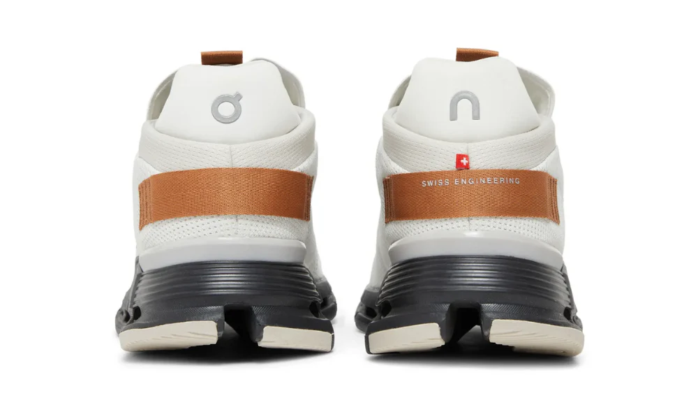 On Cloudnova White Pecan Lightweight Swiss Engineered Running Sneakers