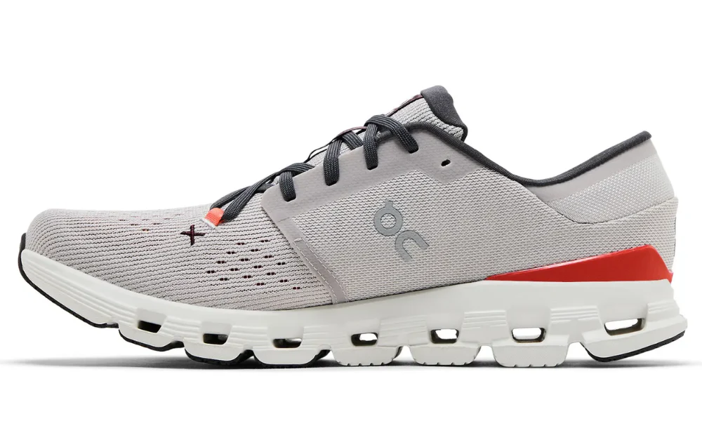 On Cloud X 4 Silver Flame Lightweight Agile Training Running Shoes