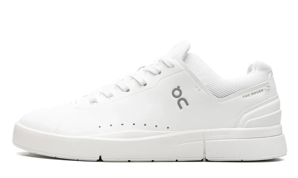 On Running The Roger Advantage 2 White Undyed Tennis Inspired Sneakers