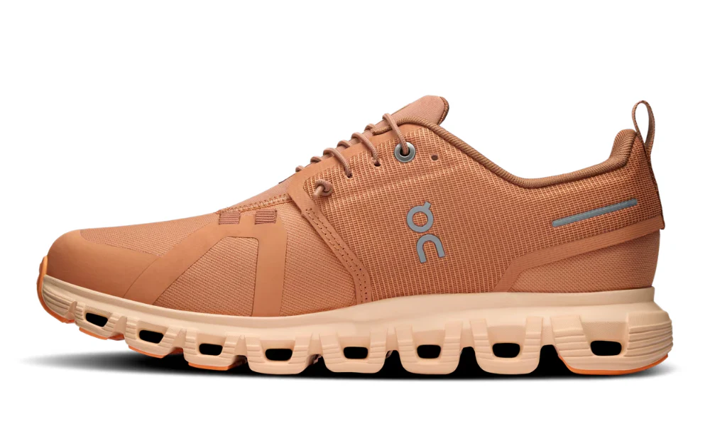 On Cloud 6 Waterproof Running Shoes in Sandstone Blonde Performance