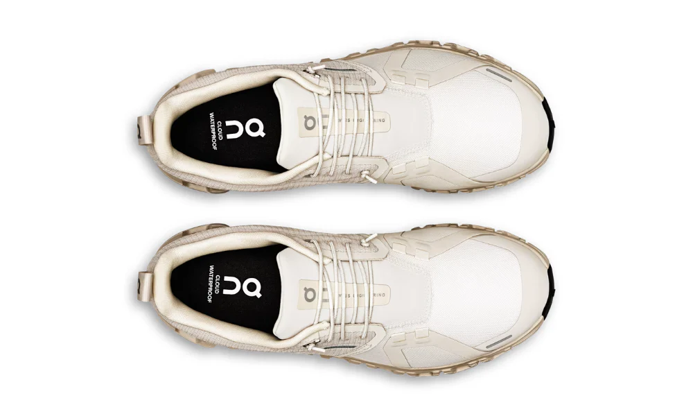 On Cloud 6 Waterproof All Day Running Shoes Pearl Cream