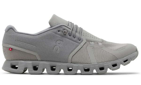 On Cloud 5 Fog Alloy Breathable Lightweight Performance Running Shoes