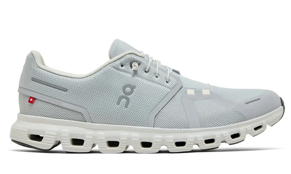 On Cloud 6 Glacier White Lightweight All-Day Comfort Running Shoes