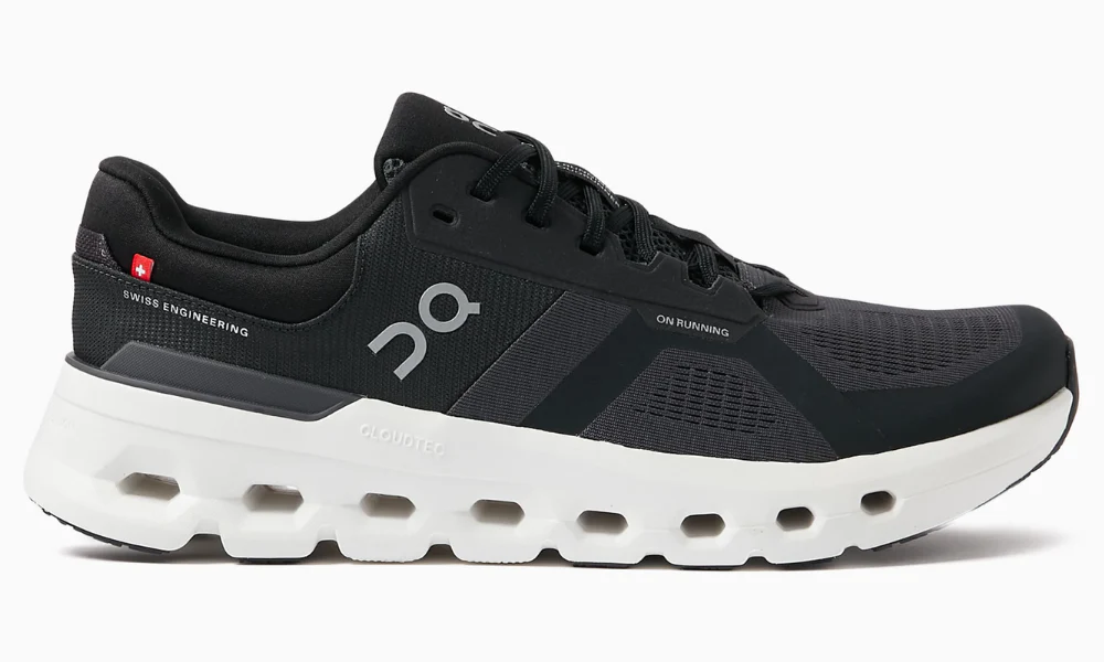 On Running Cloudrunner 2 Eclipse Black Lightweight Supportive Running Shoes