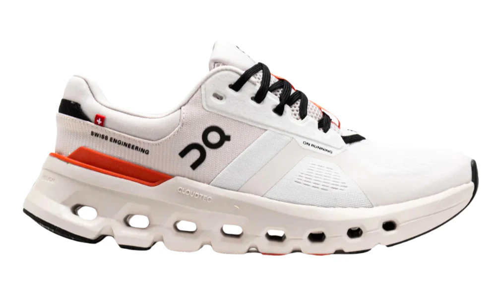 On Running Cloudrunner 2 White Sand Supportive Athletic Sneakers