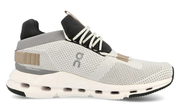 On Cloudnova White Sand Breathable Lightweight Mesh Lifestyle Running Sneakers