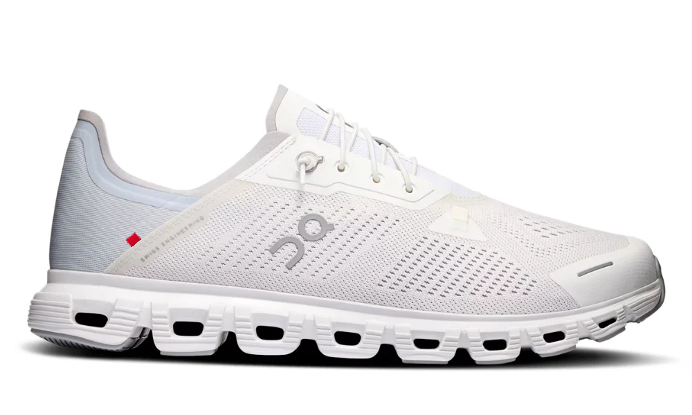 On Cloud 6 Coast White Glacier Ultra-Light Breathable Travel Sneakers