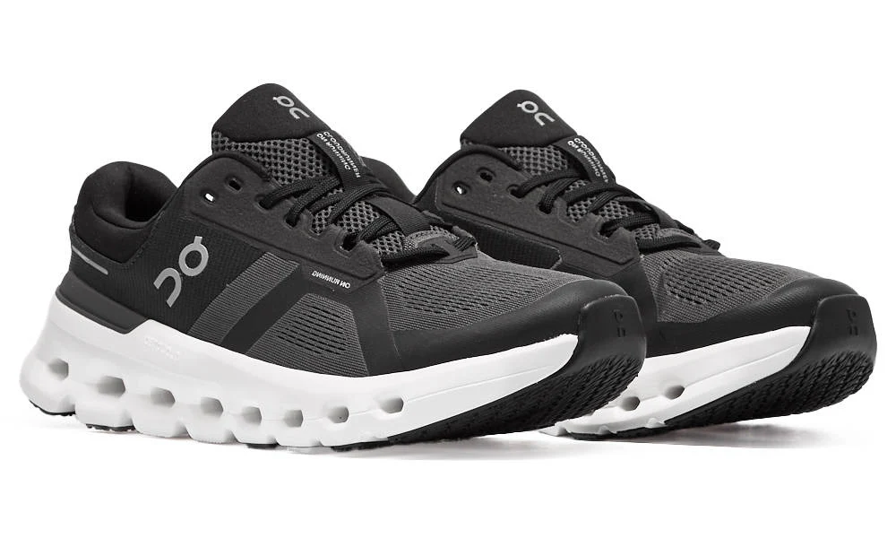 On Running Cloudrunner 2 Eclipse Black Lightweight Supportive Running Shoes