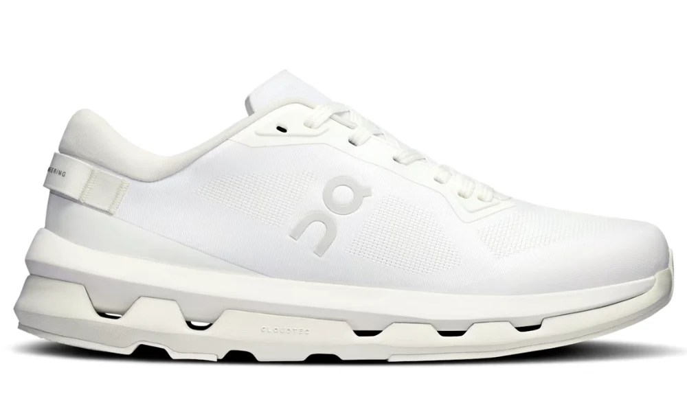 On Cloudzone Triple White Minimalist Breathable All-Day Comfort Running Shoes