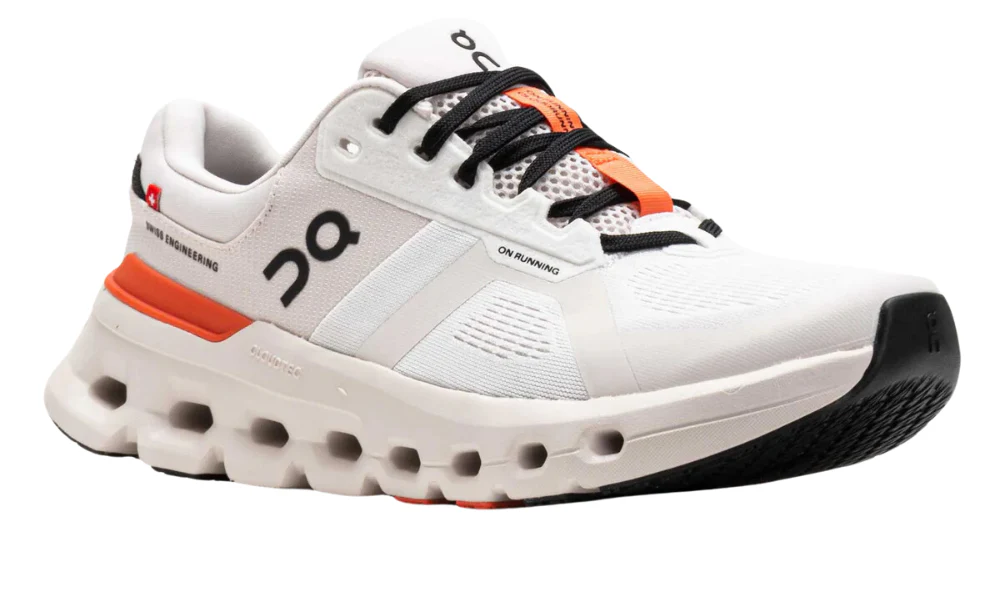 On Running Cloudrunner 2 White Sand Supportive Athletic Sneakers