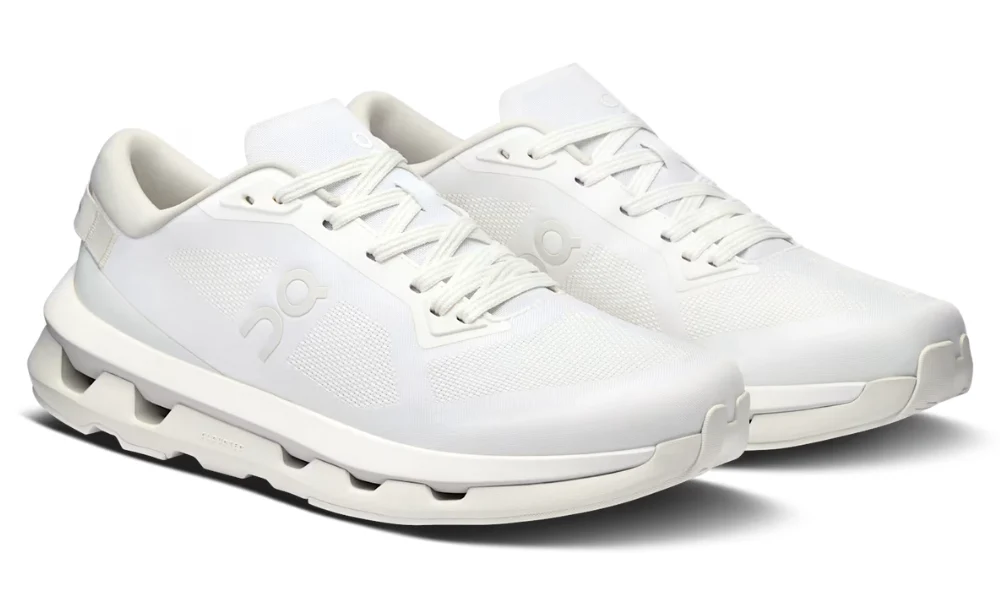 On Cloudzone Triple White Minimalist Breathable All-Day Comfort Running Shoes