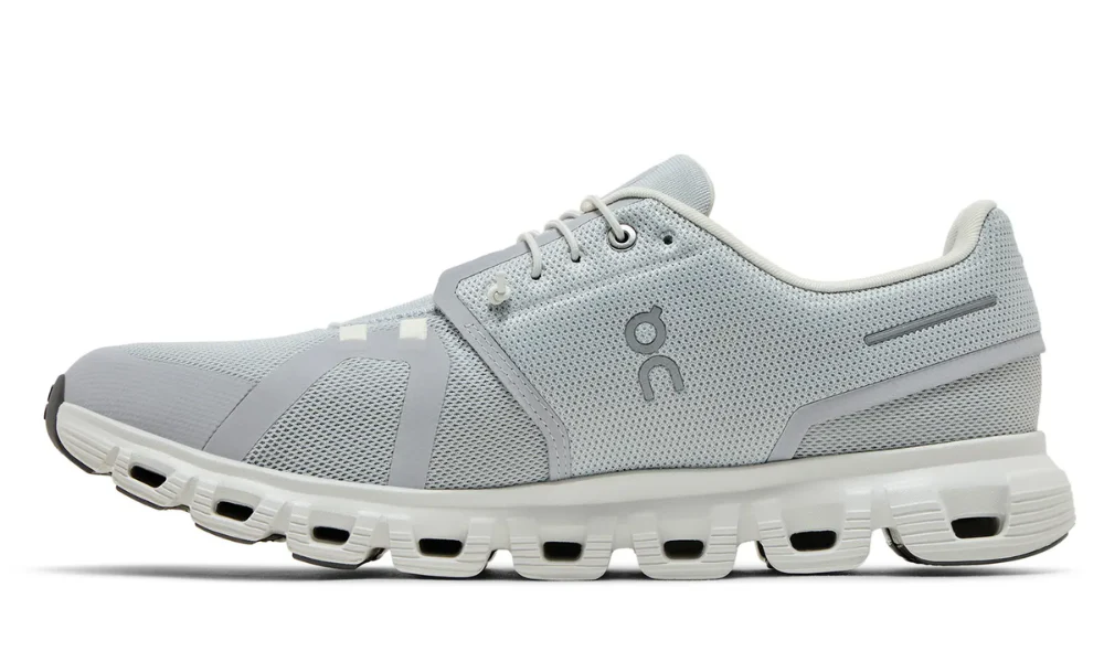 On Cloud 6 Glacier White Lightweight All-Day Comfort Running Shoes