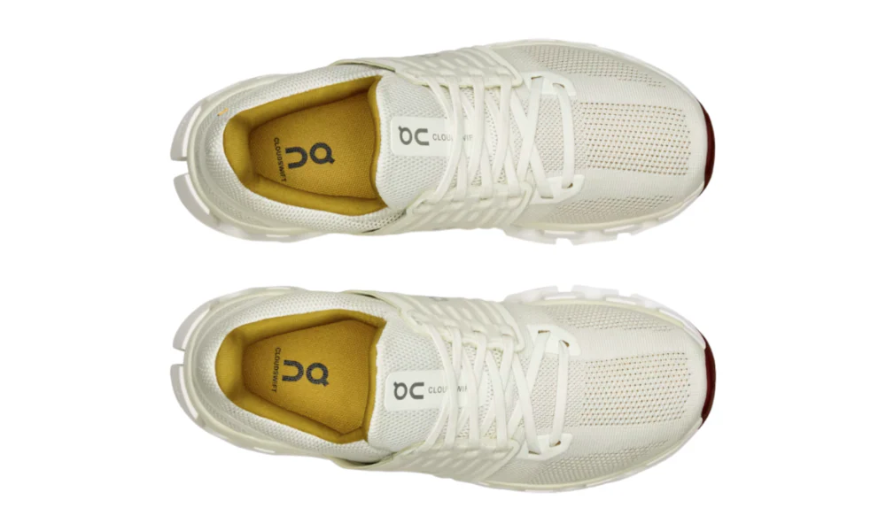 On Running Cloudswift 3 White Ivory Lightweight Training Shoes