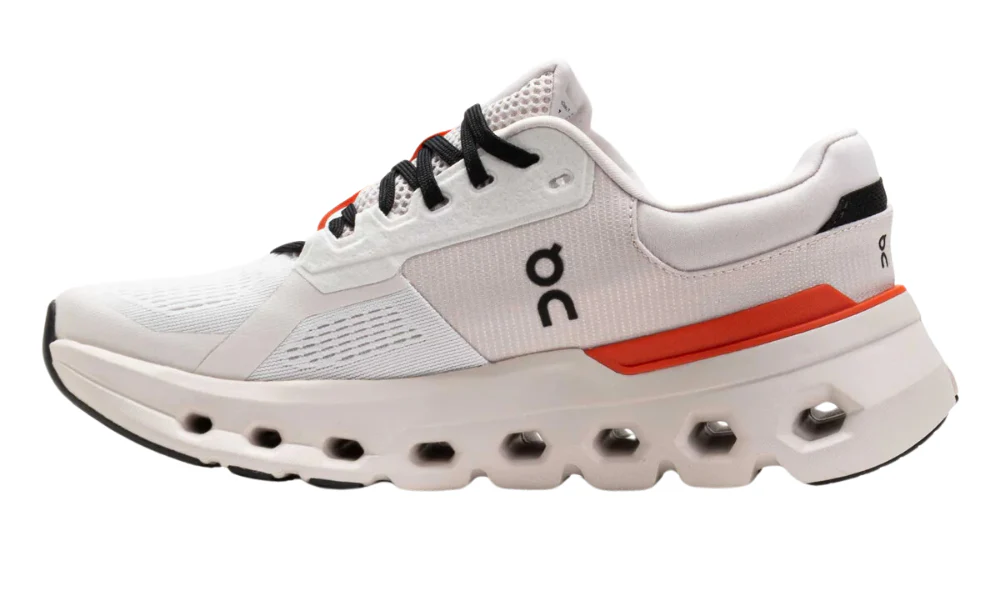On Running Cloudrunner 2 White Sand Supportive Athletic Sneakers