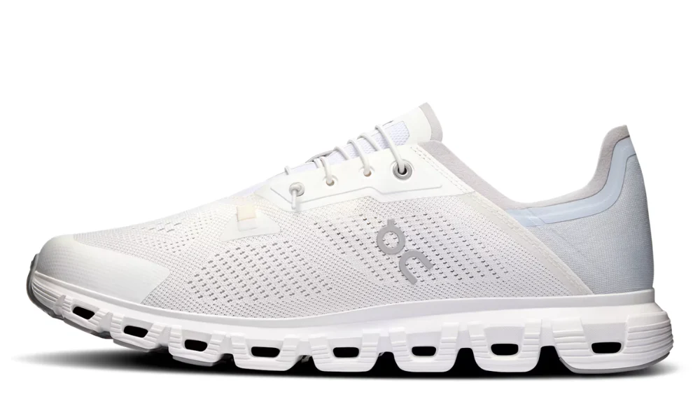 On Cloud 6 Coast White Glacier Ultra-Light Breathable Travel Sneakers