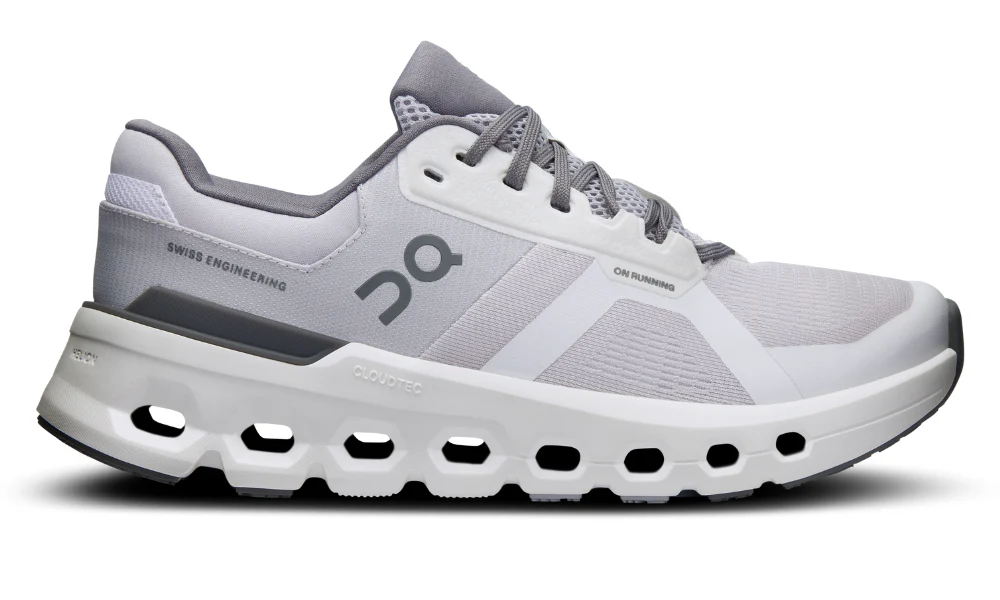 On Running Cloudrunner 2 Supportive Cushioning Road Running Shoes Frost White