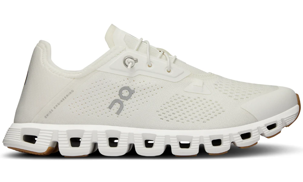 On Cloud 5 Coast Lightweight Packable Travel Shoes Undyed White