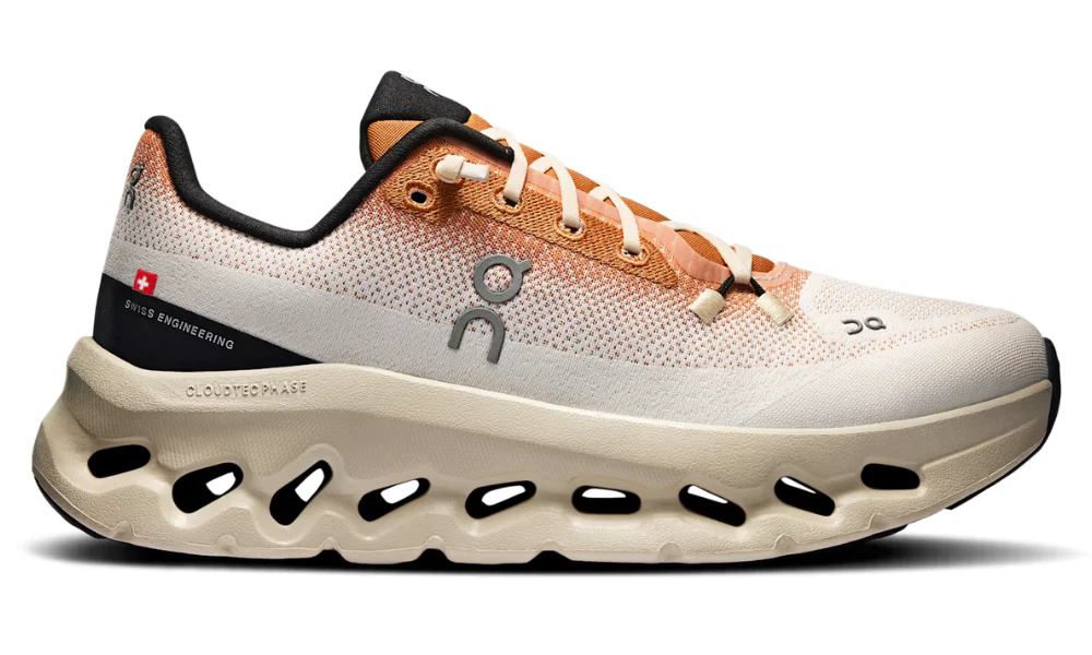 On Running Cloudtilt Ivory Almond Lightweight Ultra Cushioned Sneakers