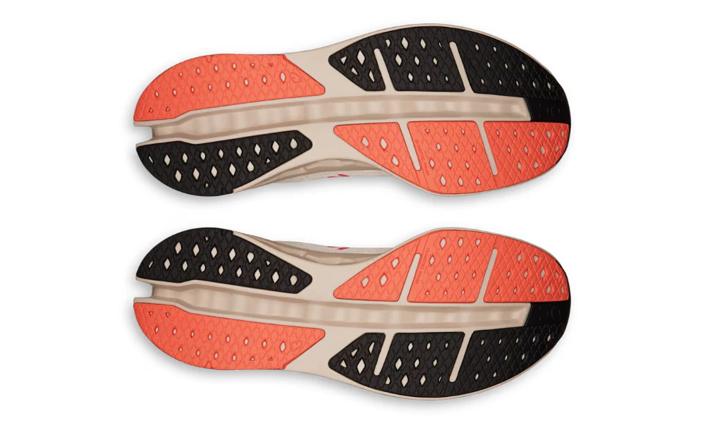 On Cloudsurfer Max Ivory Salmon Maximum Cushioning Smooth Running Shoes
