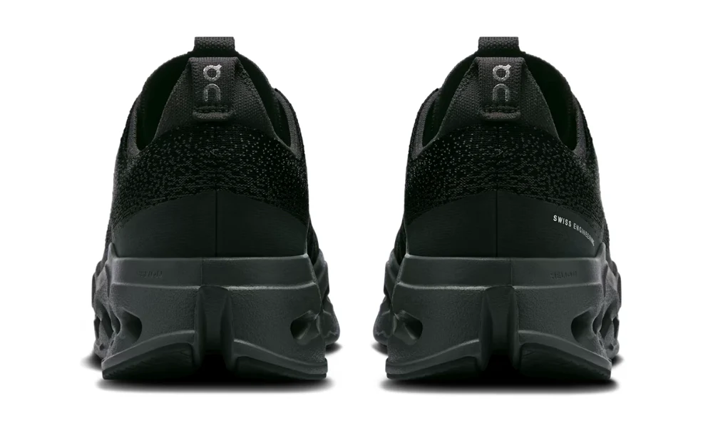 On Cloudsurfer Max Running Shoes in Black and Eclipse