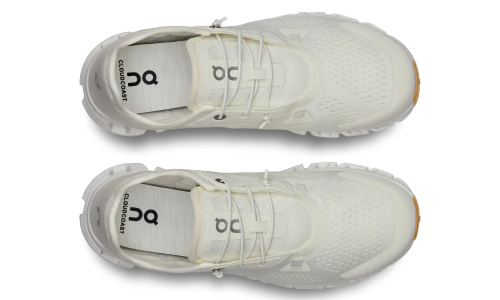 On Cloud 5 Coast Lightweight Packable Travel Shoes Undyed White