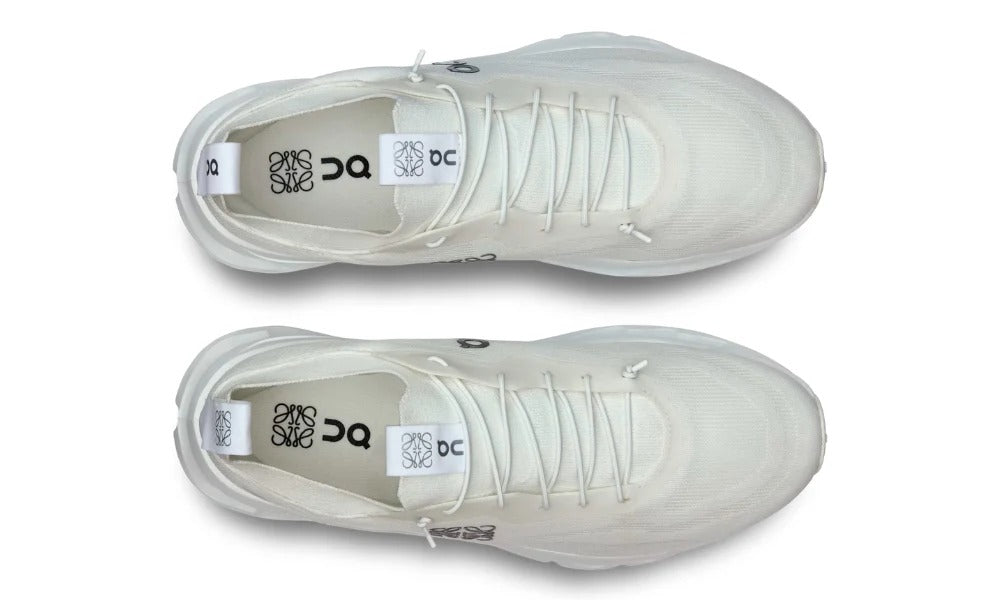 Loewe x On Running Cloudtilt All White Mesh Athletic Sneakers