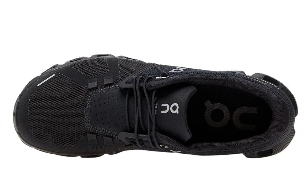 On Cloud 5 Black Lightweight Swiss Engineered Running Shoes