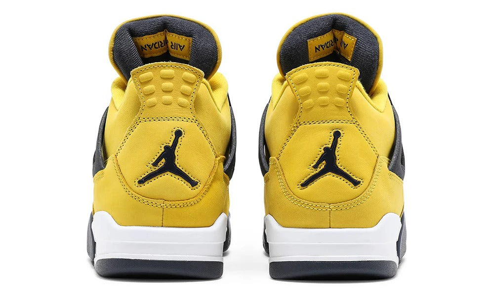 Nike Air Jordan 4 Retro Lightning Yellow Basketball Sneakers