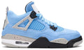 Nike Air Jordan 4 Retro University Blue Suede Basketball Sneakers