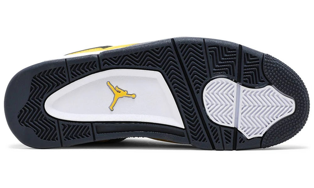 Nike Air Jordan 4 Retro Lightning Yellow Basketball Sneakers