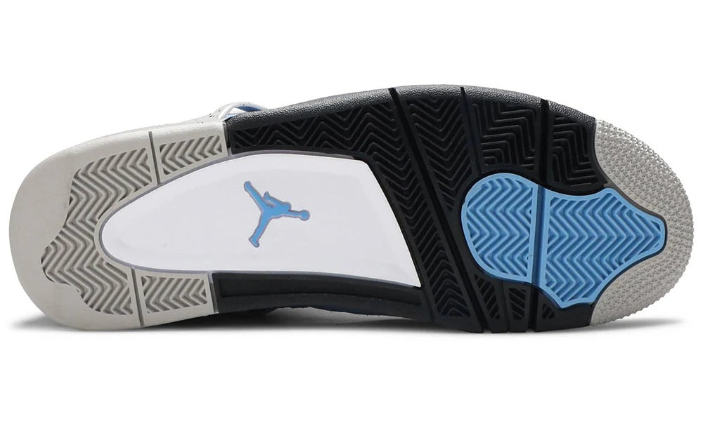 Nike Air Jordan 4 Retro University Blue Suede Basketball Sneakers