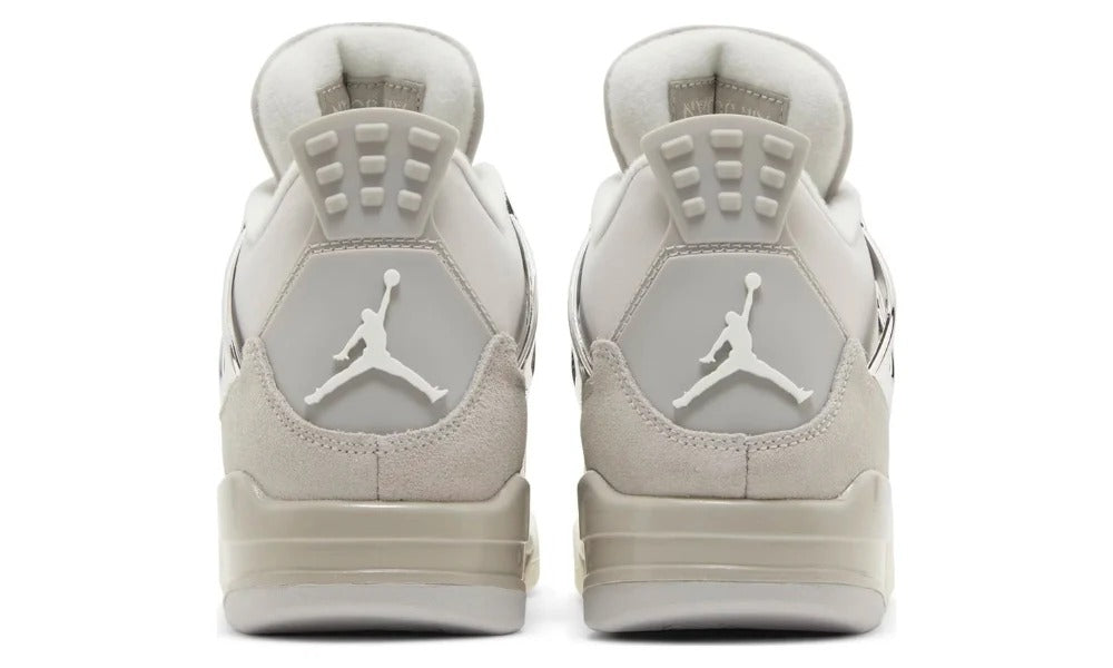 Nike Air Jordan 4 Retro Frozen Moments Metallic Silver Sneakers