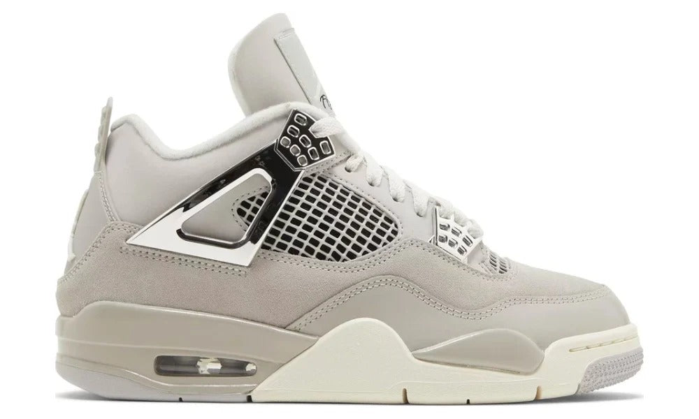 Nike Air Jordan 4 Retro Frozen Moments Metallic Silver Sneakers