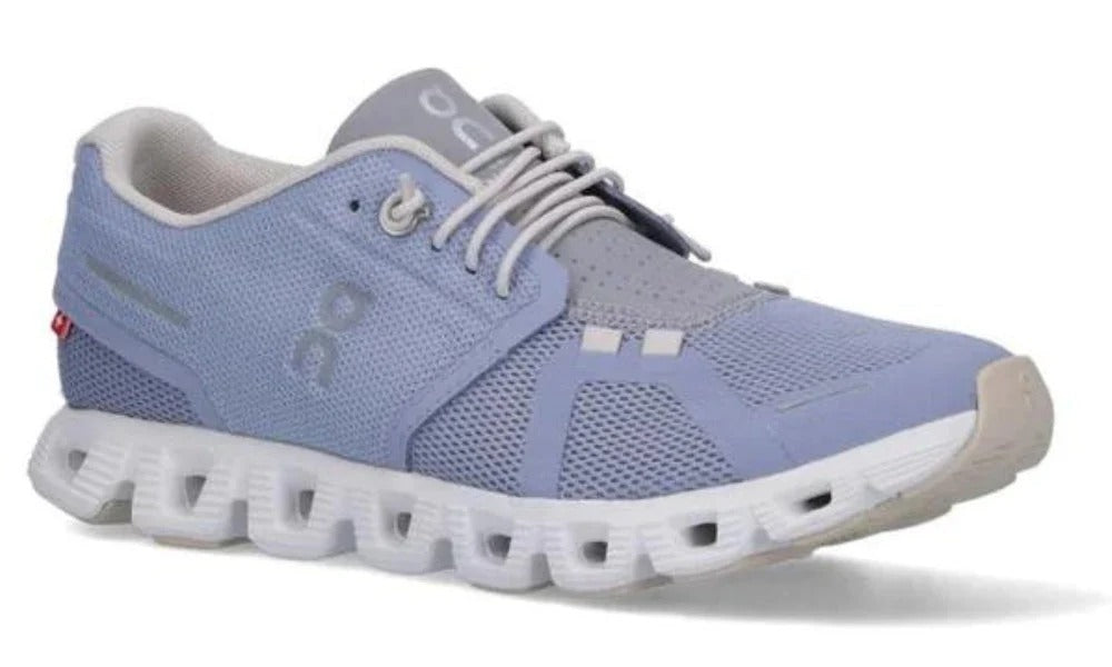 On Running Cloud 5 Blue Recycled Mesh Lightweight Sneakers