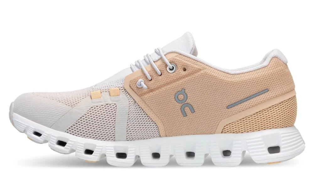 On Cloud 5 Savannah Pearl Lightweight Breathable Running Shoes