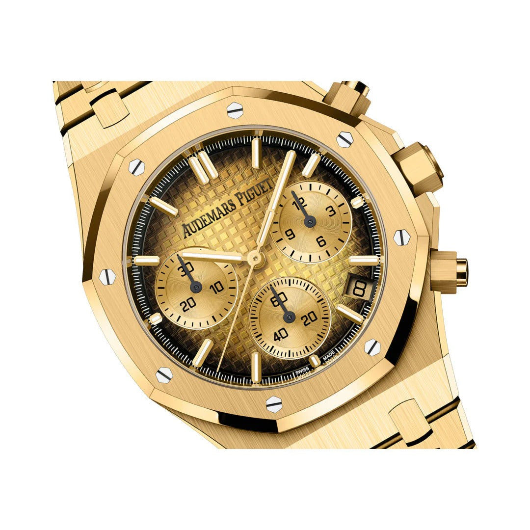 Audemars Piguet Royal Oak 18k Yellow Gold Chronograph Luxury Watch