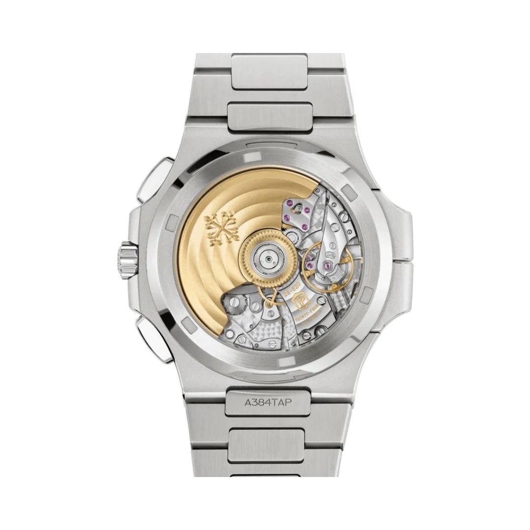 Patek Philippe Nautilus Style Watch with Sunburst Blue Dial