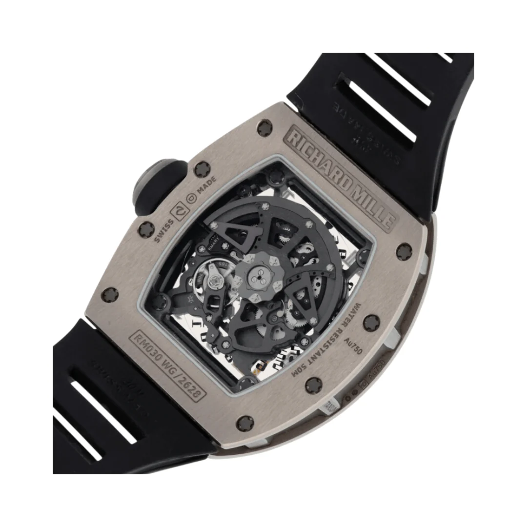 Richard Mille RM030 White Gold Tone Men's Luxury Style Watch