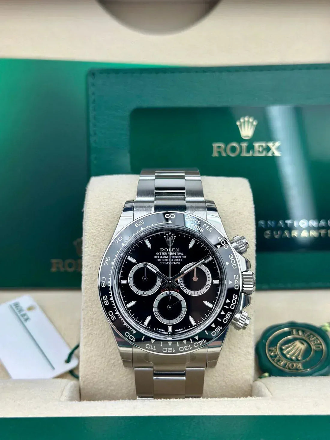 Rolex Cosmograph Daytona Oystersteel 40mm Black Dial Luxury Watch