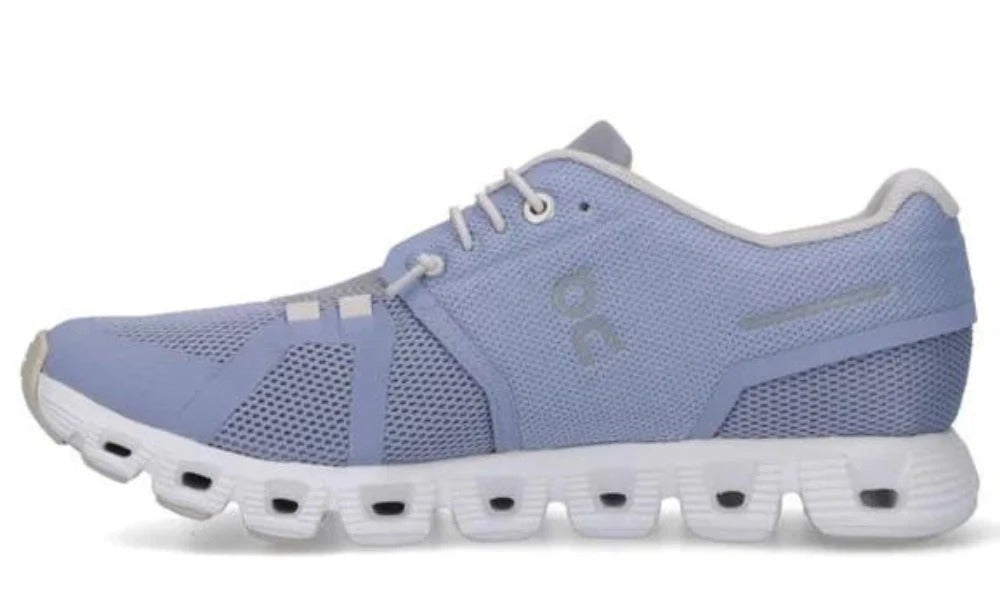 On Running Cloud 5 Blue Recycled Mesh Lightweight Sneakers