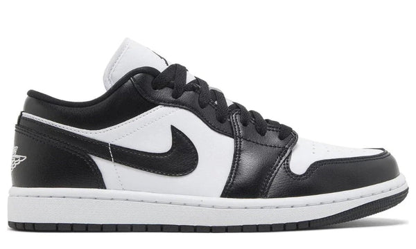 Air Jordan 1 Low Panda Black White Leather Women's Sneakers