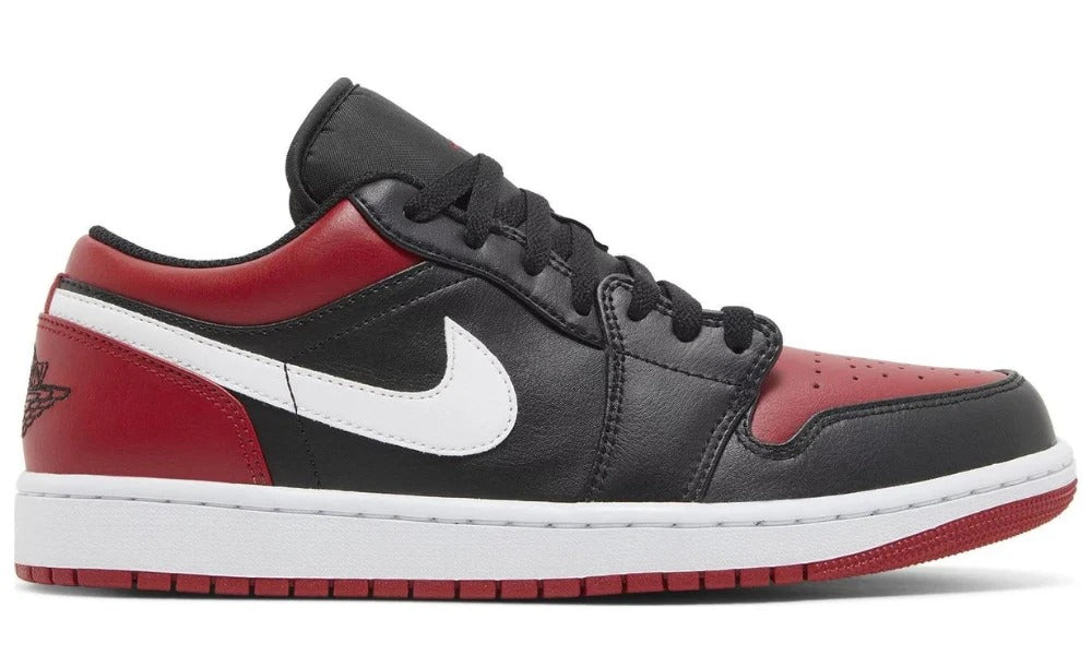 Nike Air Jordan 1 Low Alternate Bred Toe Red Black Sneakers